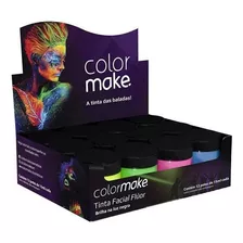 Tinta Facial Fluorescente Neon C/ 12 Un Sortidas Color Make