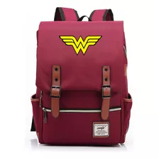 Mochila Escolar Con Estampado De Anime Wonder Woman Para Jóv