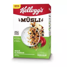 Kit 3 Cereal Kellogg's Musli Maçã E Passas 270g
