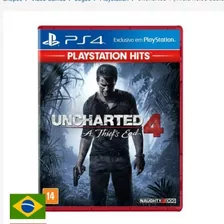 Uncharted 4 (mídia Física 100% Em Portugues ) - Ps4