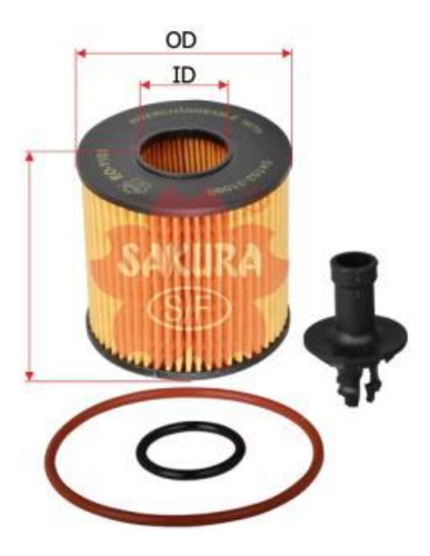 Filtro Aceite Sakura Para Lexus Es350 3.5l Gas 2007-2023 Foto 2