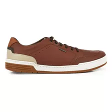 Zapatilla Hombre Cuero Urbana Freeway Sneakers Briganti Goma