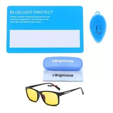 Óculos De Proteção Anti Uv Lente Amarela+ Kit Teste