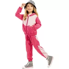 Roupa Infantil Menina Criança Corta Vento Com Capuz 