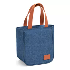 Bolsa Feminina Porta Marmita Lancheira Escolar Térmica Luxo Cor Azul