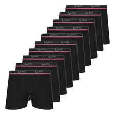 Kit 10 Cuecas Lupo Boxer Masculinas Atacado Box 523 Algodão