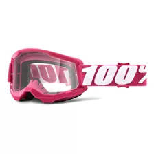 Óculos 100% Strata 2 Lente Transparente Trilha Motocross Cor Da Armação Fletcher Tamanho Único