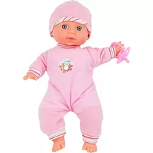 Click N 'play Baby Girl Doll 12? Con Traje Rosa Removible Y 