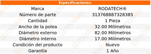 (1) Polea Gua Accesorios Mazda B2300 4 Cil 2.3l 96/97 Foto 5