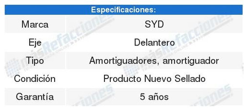 2 Amortiguadores Suspension Gas Delantero Windstar 95-04 Foto 3