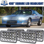 Para Chevy Camaro Iroc-z 1982-92 4x6 Faros Led Hi/lo Beam