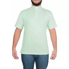 Camisa Para Diácono - Polo Clerical Verde Claro Ref.:220