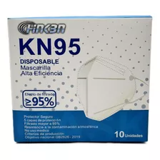 Mascarillas Certificadas Hinken Kn95 100 Unidades Blanca