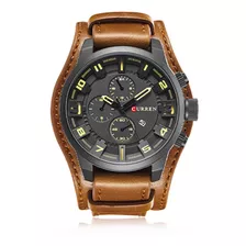 Khaki Curren 8225 Reloj De Moda De Cuarzo Hombre Marca Super