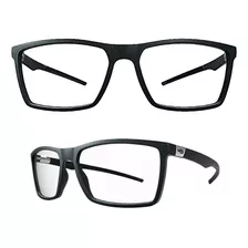 Armação Hb 93149 Oculos Grau Preto Fosco Horizontal 57mm Nf