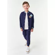 Conjunto Infantil Jaqueta Com Calça Trick Nick Azul