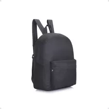 Mochila Negra Varios Colores Y Diseños 26l Económica Liviana