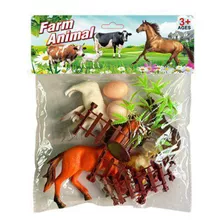 Set Animalitos De La Granja Muñecos + Accesorios