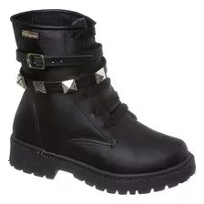 Bota Feminina Infantil Coturno Menina Tratorada Piramide