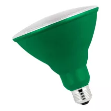 Lampara Led Par 38 6w Color Verde Interelec Para Estacas Par38