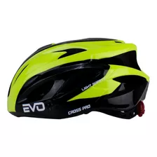 Capacete Bike Ciclismo Bicicleta Evo Cross Pro Cor Verde-preto Tamanho P-52/56