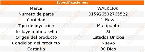 (1) Inyector De Combustible Mazda Cx-7 2.5l 4 Cil 10/12 Foto 5