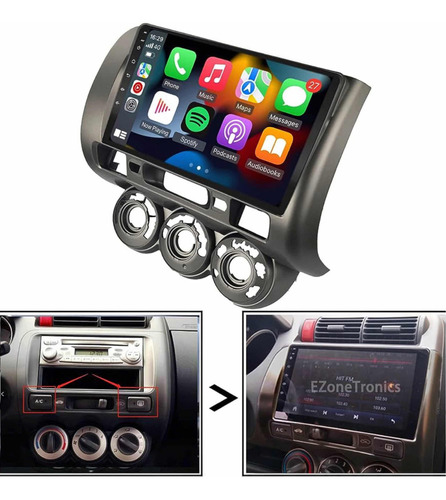 Radio Android Carplay 2+32 Honda Fit 2005-2008 Foto 2