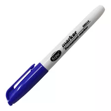 Marcador Permanente Sipa Marker Azul 1.8mm Punto Fino 30pzs