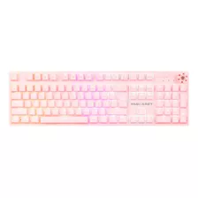 Teclado Mecanico Gamer Yaguaret Hidra Rosa Switch Blue Rgb