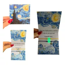 Kit Pulseira Coração Unitária Van Gogh Brilha No Escuro