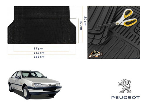 Tapetes Uso Rudo + Cajuela Peugeot 405 1997 A 1999 Armor All Foto 3