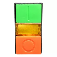 Botão De Comando Duplo Com Iluminação 220v 1na + 1nf