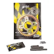 Kit Transmisión Piñón/corona/cadena Nitro Honda Cg150 Titan