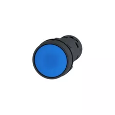 Botão Plástico Monobloco 22mm Azul Hb7ea65 Bhs