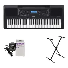 Teclado Organeta Yamaha Psr-e373 + Adaptador + Base Sencilla