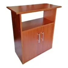 Mueble Multiuso Hawaii Rodante Organizador En Marron