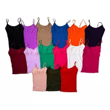 Set 4 Blusas Mujer Camiseta Dama Casual Blusa Tirantes 