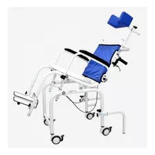 Cadeira De Banho Higiênica Azul Reclinável Vanzetti 