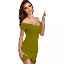 Vestido Corto Elegante Fiestas De Noche Mujer Ajustado