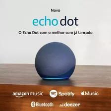 Alexa Echo 5 Geração Dot C/ Rotinas Úteis Som Mais Vibrante Cor Azul-marinho