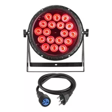 Canhao Led Par 18 Leds 20w Rgbwa+uv Com Dmx, Display, Alças 110v/220v