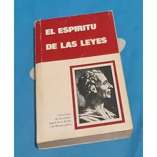 Libro, Espiritu De Las Leyes