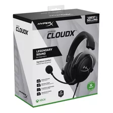 Auriculares Hyperx Cloudx Para Juegos Xbox Color Negro Color De La Luz Sin Luz