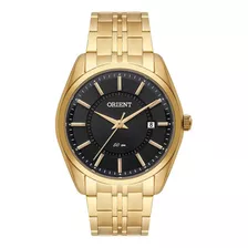 Relógio Orient Masculino Dourado Calendário Cor Do Fundo Preto