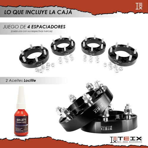 Kit Espaciadores 6x139.7 1.25 Toyota Land Cruiser 2016-2022 Foto 2