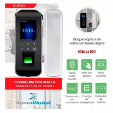 Cerradura Con Huella Para Puerta De Vidrio App Tuya Smart