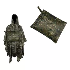 Poncho Impermeabl 100%waterproof Capa Pixeladosur Capa+bolso