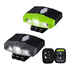 Mini Luz Frontal Led Cree Brillante Y Sin Manos Clip Go...