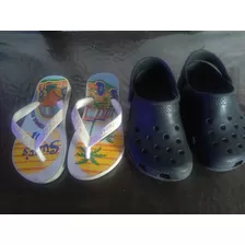 Crocs Niño (8/9 ) Y Ojotas Ipanema 25/26