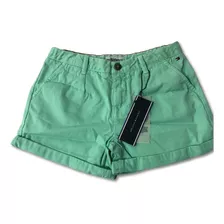 Short Jeans Infantil Tommy Hilfiger Spring I Twill Colorido